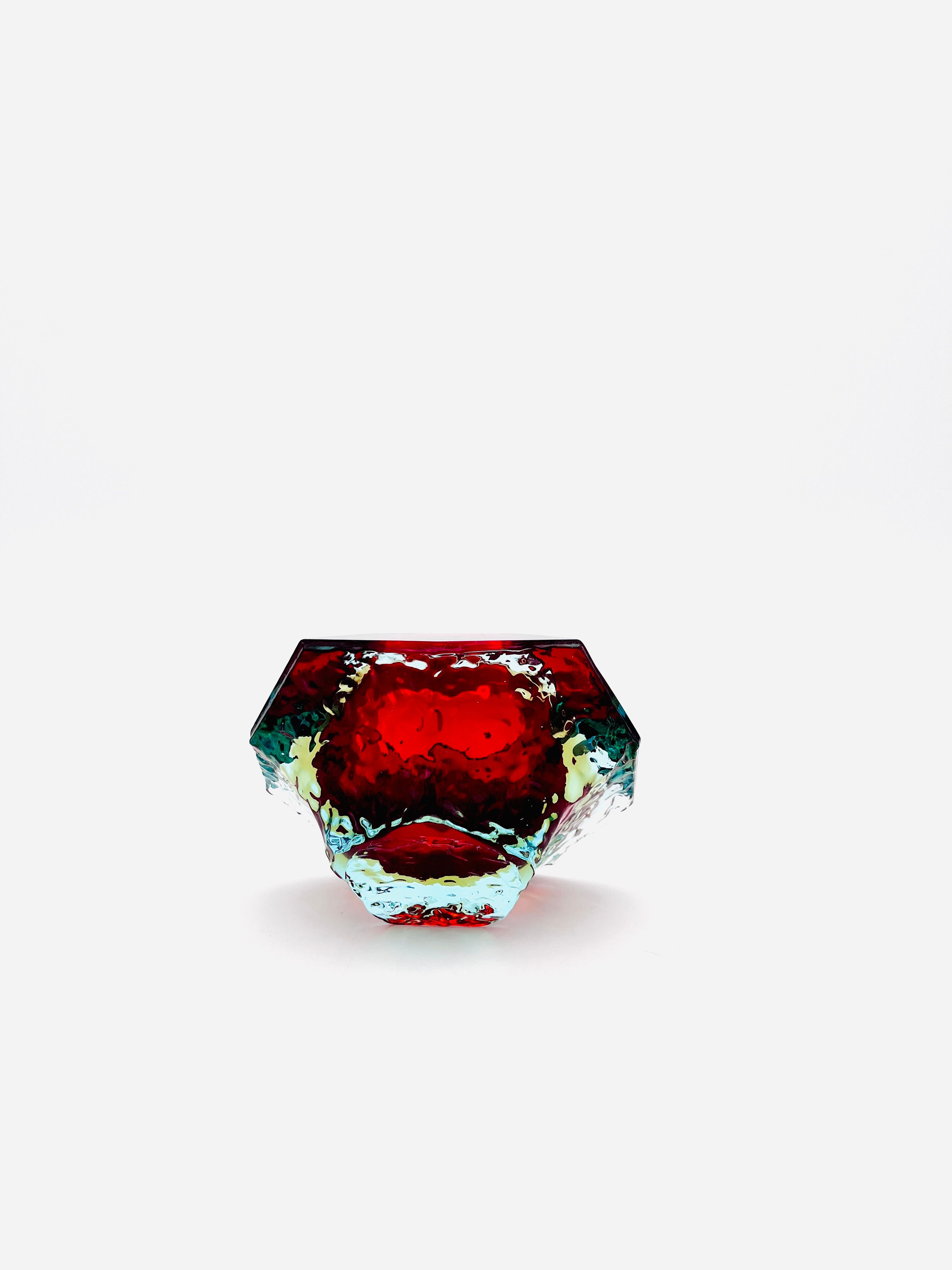 Alessandro Mandruzzato Murano Sommerso Ice Design Bowl