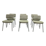 6 Chaises Design André Simard Airborne Vintage