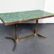 Coffee table with malachite top and brass frame, France, 1950s