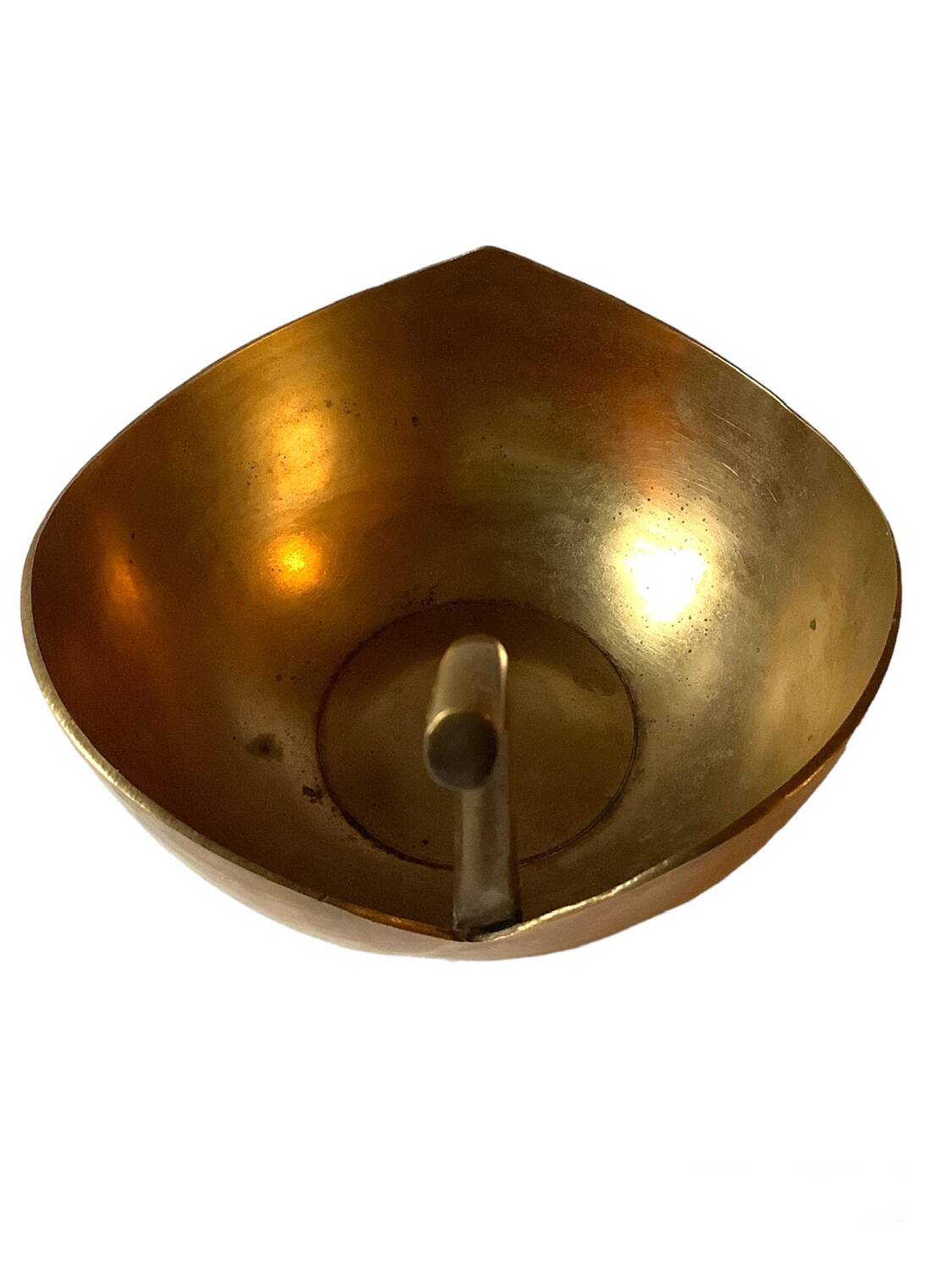 Brass apple pocket emptier