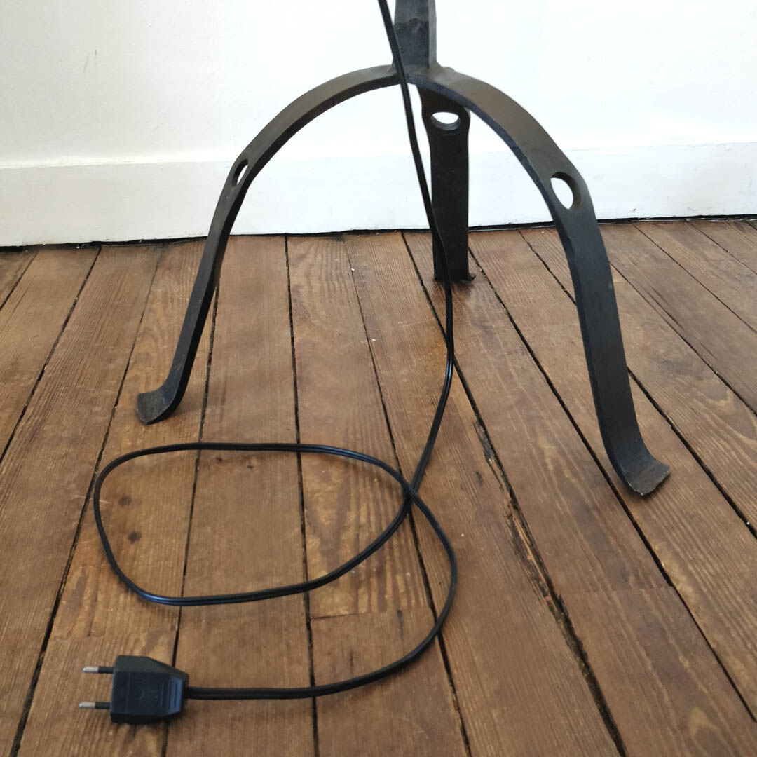 Lamppost tripod wrought iron