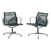 Eames Aluminium Group Chair by Vitra (2004) – Black Mesh, Swivel