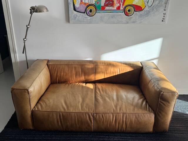 Flamant leather sofa