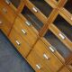 Vintage haberdashery furniture in beech and oak Netherlands 1950s