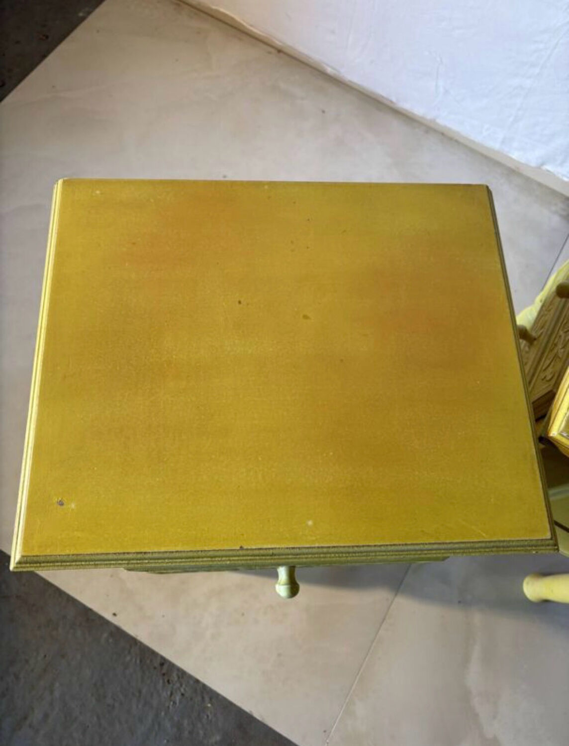 Pair of vintage carved wooden bedside tables.