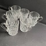 6 anciennes tasses Baccarat taille 6406