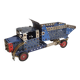 Meccano dump truck from the 50s, original parts, authentic patina, 30 cm