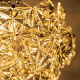 Small and Superb Pendant, Chrome and Crystal Glass by Kinkeldey, Germany, 1970