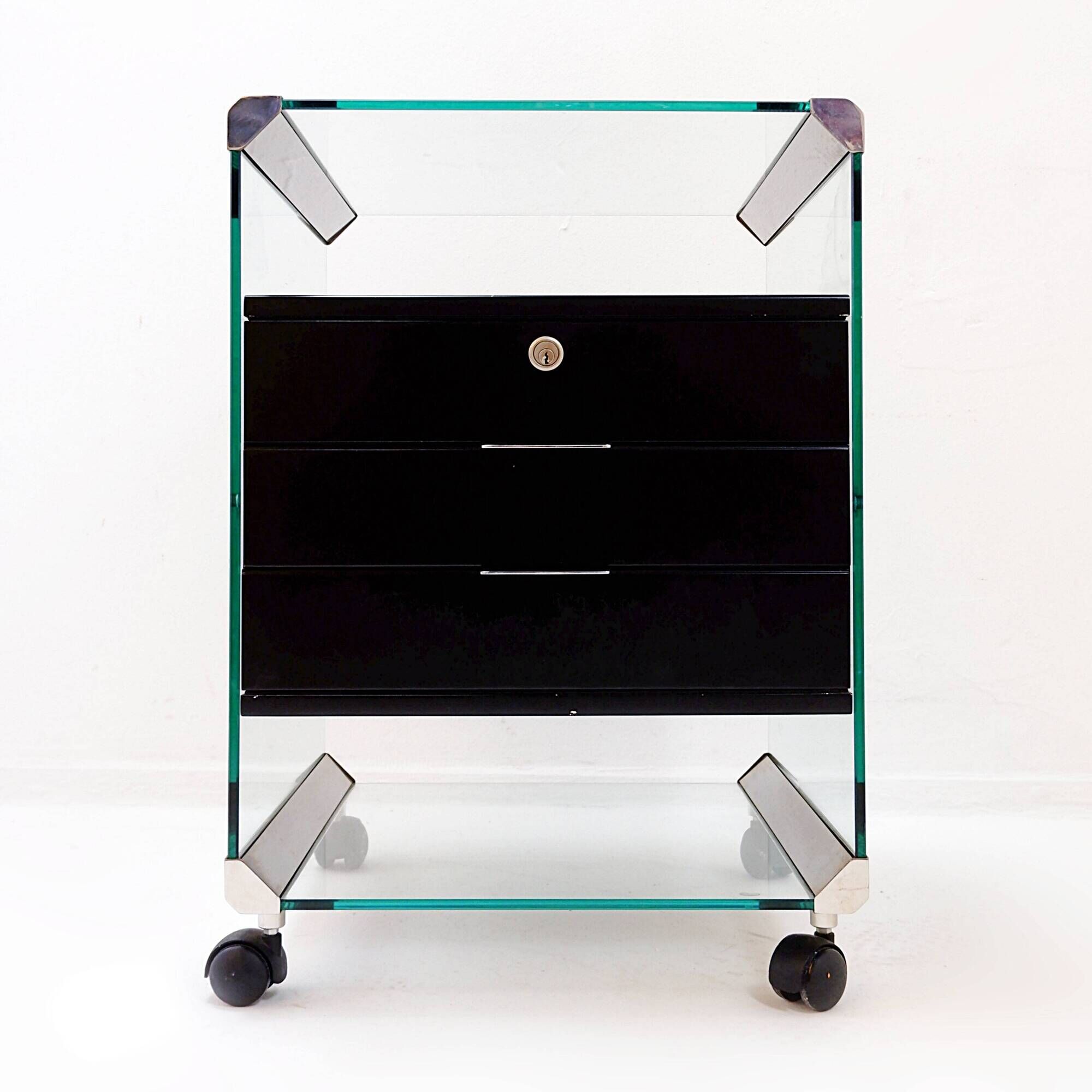 “Movie Cassettiera” rolling box by Pierangelo Gallotti for Gallotti & Radice