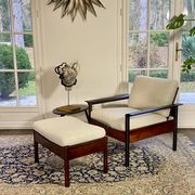 Armchair & Ottoman Hans Olsen – Vatne Møbler Denmark, 1960 Rosewood