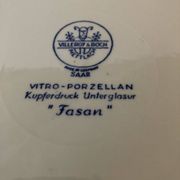 Villeroy and Boch Fasan / Blue Pheasant series flat plate