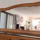 Large oak mirror 1950