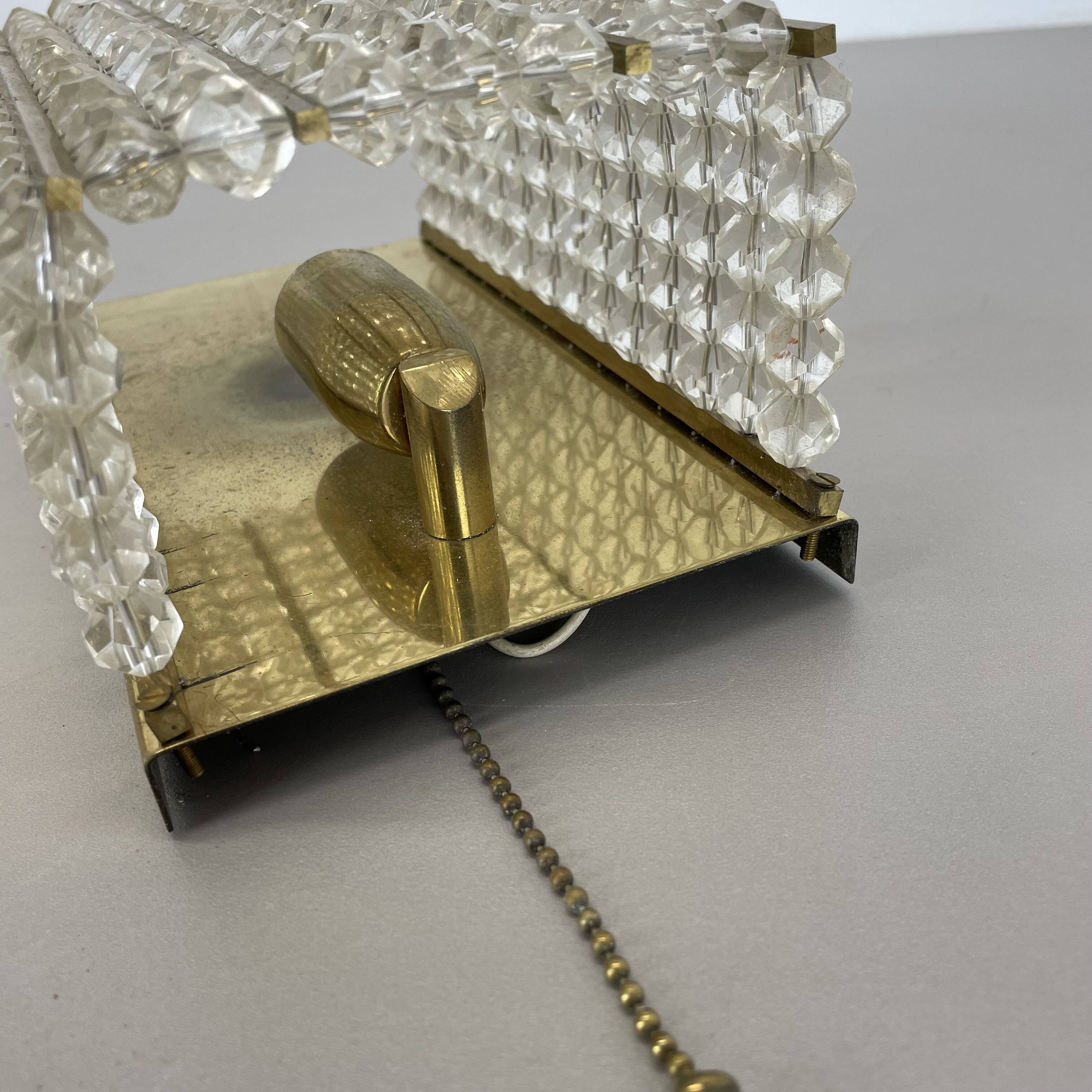 brass and aryl glass wall light sconce by Emil Stejnar, Austria, 1950s