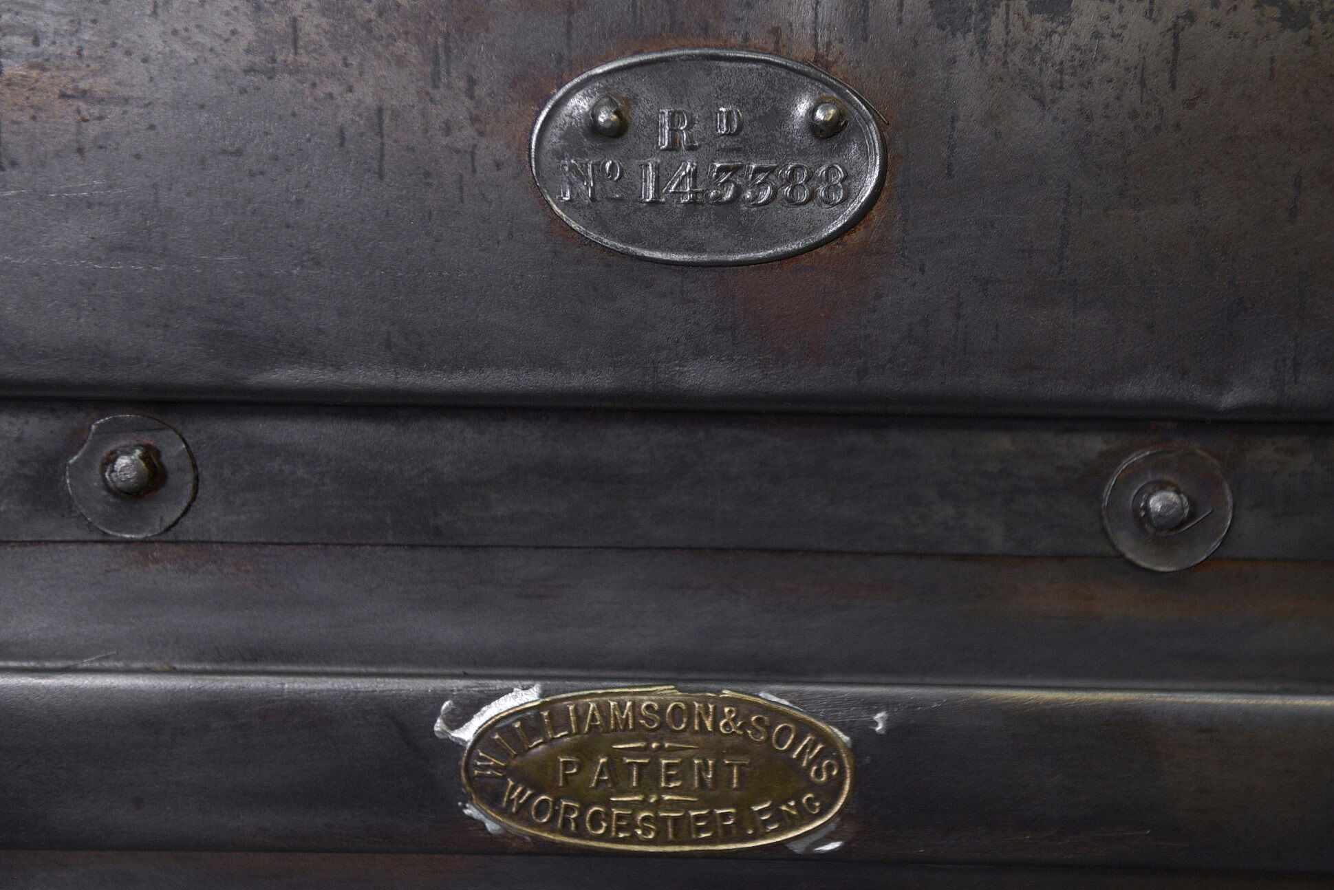 Old metal trunk Willaimson & Sons