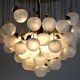 Chandelier waterfall Murano Mazzega, murano crystals " pommes ", Italy, 1970