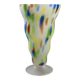 Frosted glass vase with multicoloured inclusions – Murano style