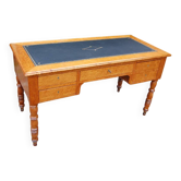 Louis Philippe desk in mottled maple and cherry from the 19th century.