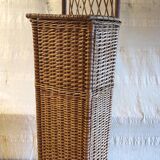 Wicker bread bin - mid-20th century