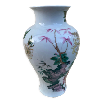 Vase millefiori porcelaine vintage