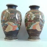 Pair Vases Satsuma