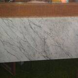 Commodity / wooden and marble toilet table