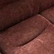 Brown velvet and chrome sofa, designed by Adriano Piazzesi, Italy, 1980s.