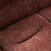 Brown velvet and chrome sofa, designed by Adriano Piazzesi, Italy, 1980s.