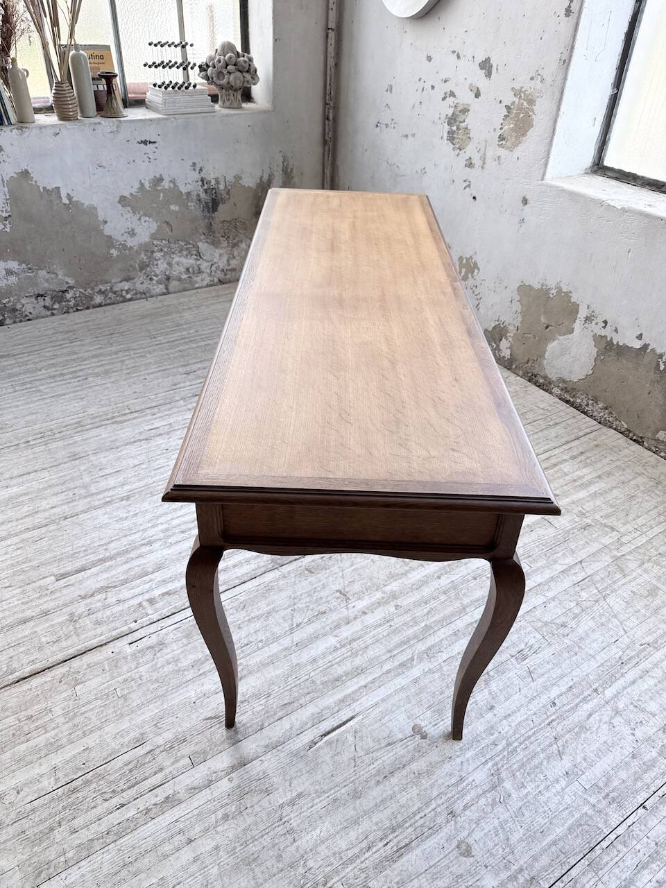 Console bureau en chêne 1960