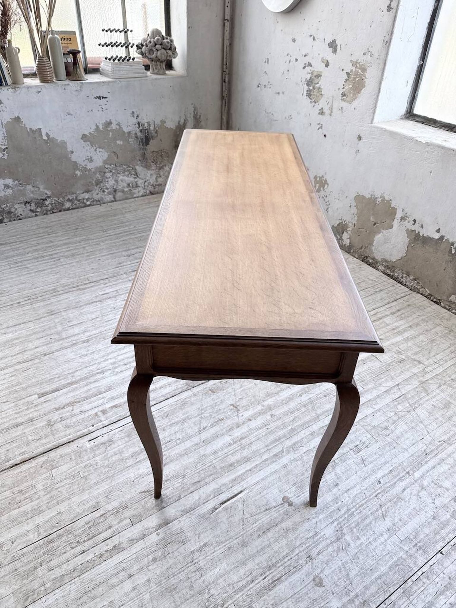 Oak console table from the 1960s.