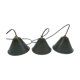 Enameled sheet metal pendant lights