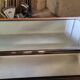 Shop counter display cabinet with old drawers, 1900s
