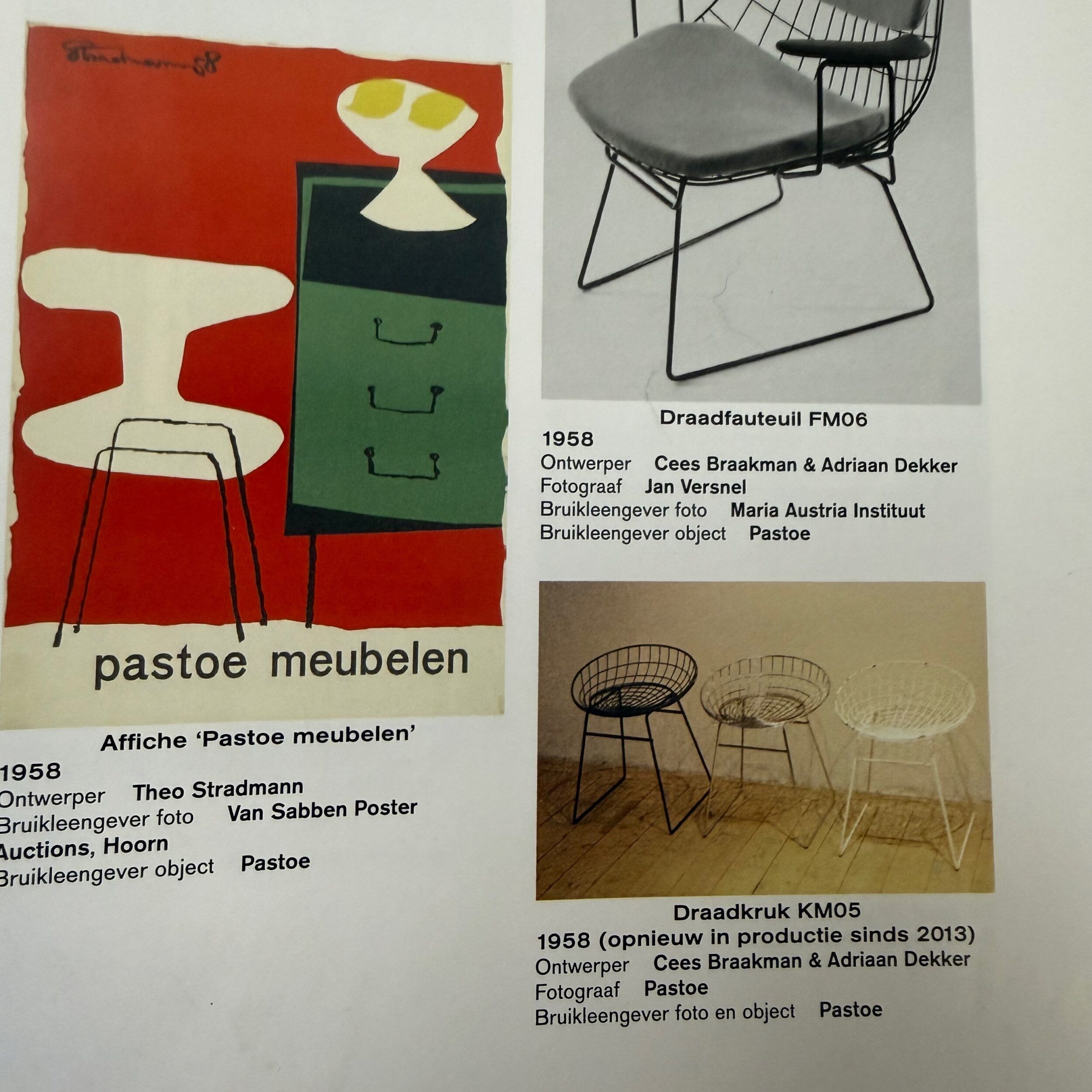 Black Pastoe KM05 wire stool – Braakman & Dekker