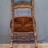 4 straw chairs with bar