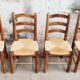 4 chaises brutaliste année 50