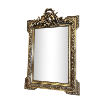 golden mirror with musical instruments (small model)