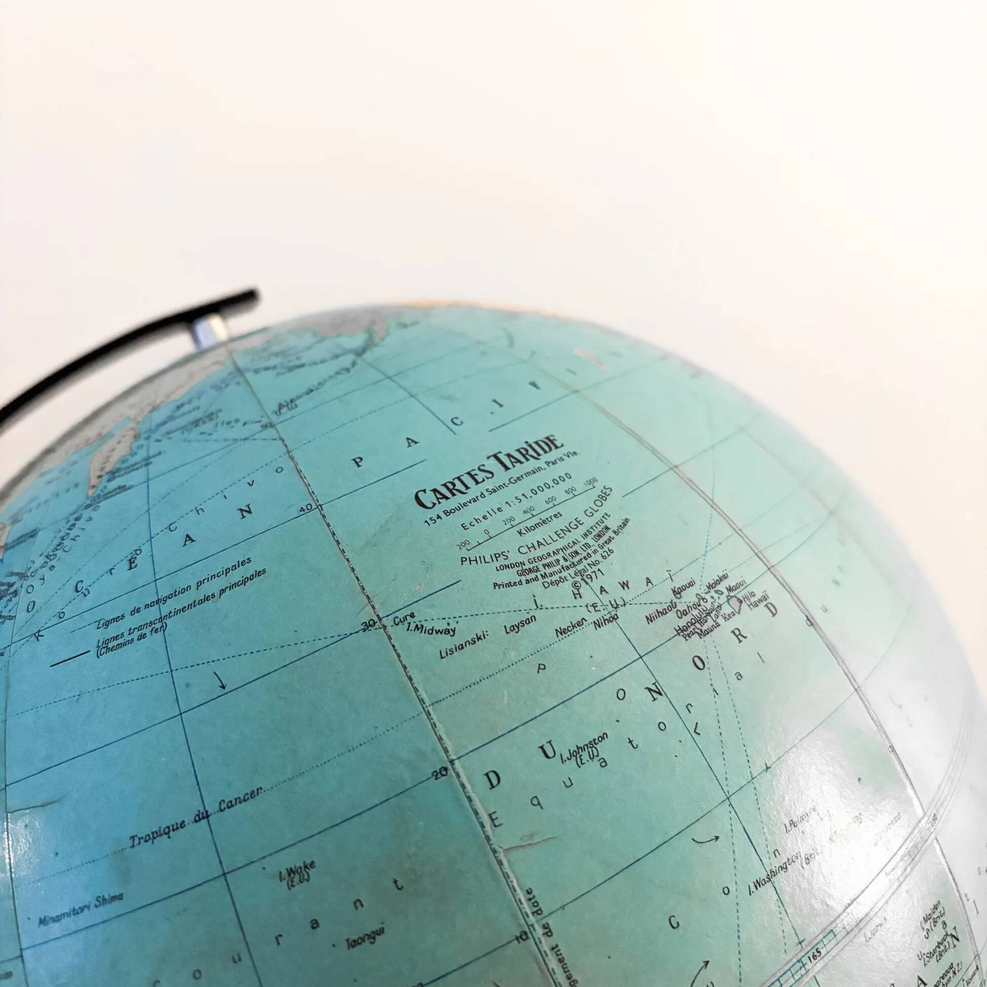 Taride map globe 1971