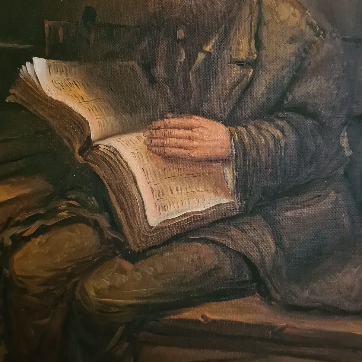 Stojan Vidinic '76 Old Man reading a Book