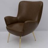 Pair of Mid-century Modern Italian Design Armchairs, 1950s