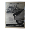 Une publicité 2 roues Lambretta issue d'une revue d'époque