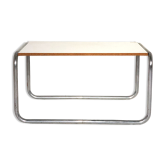 Vintage coffee table white melamine top