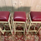 Set of 3 bar stools 1970