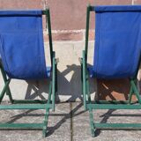 Pair of chaise longue