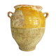 Vernified yellow candied pot