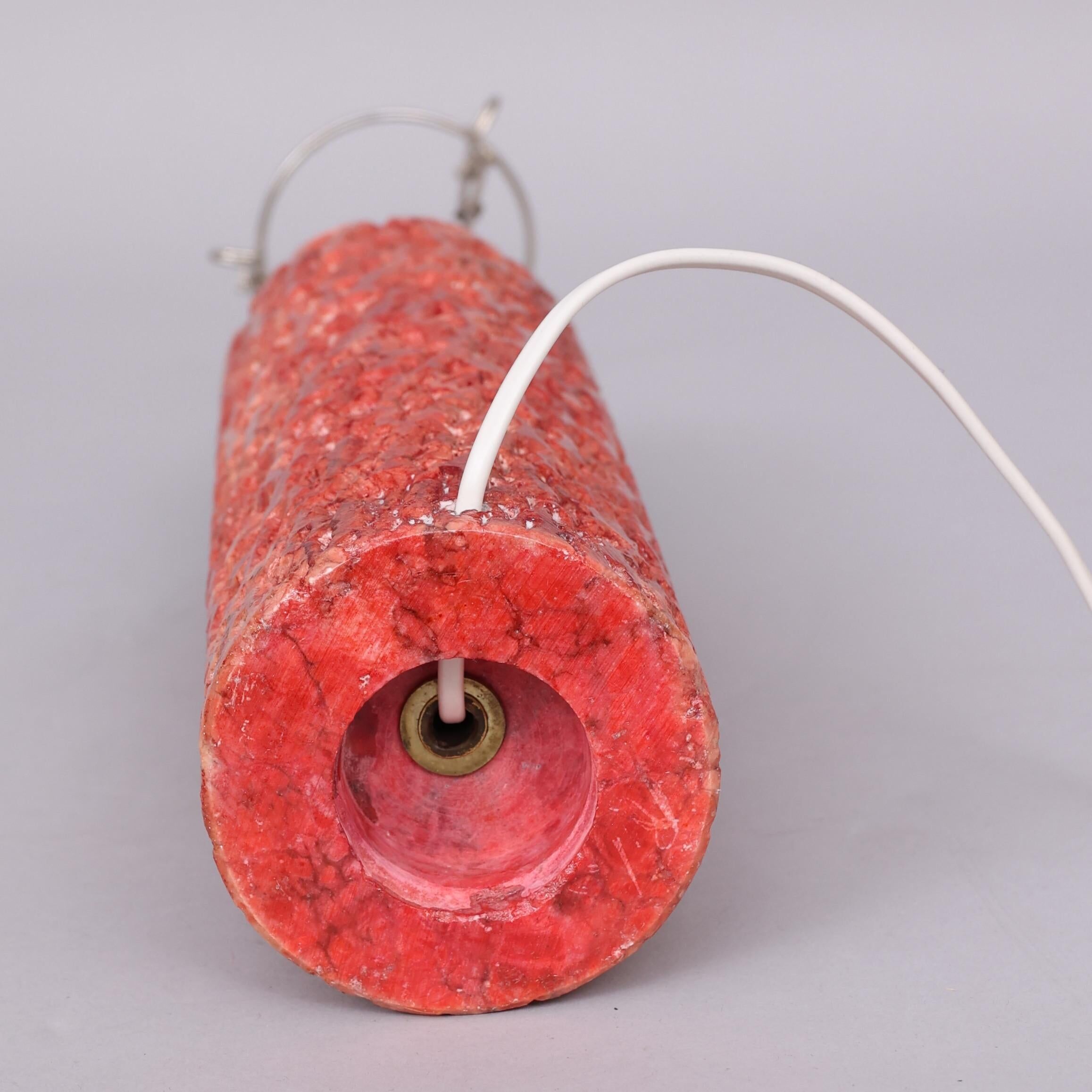 Textured sculpted table lamp Anonymous, Italy, 1950