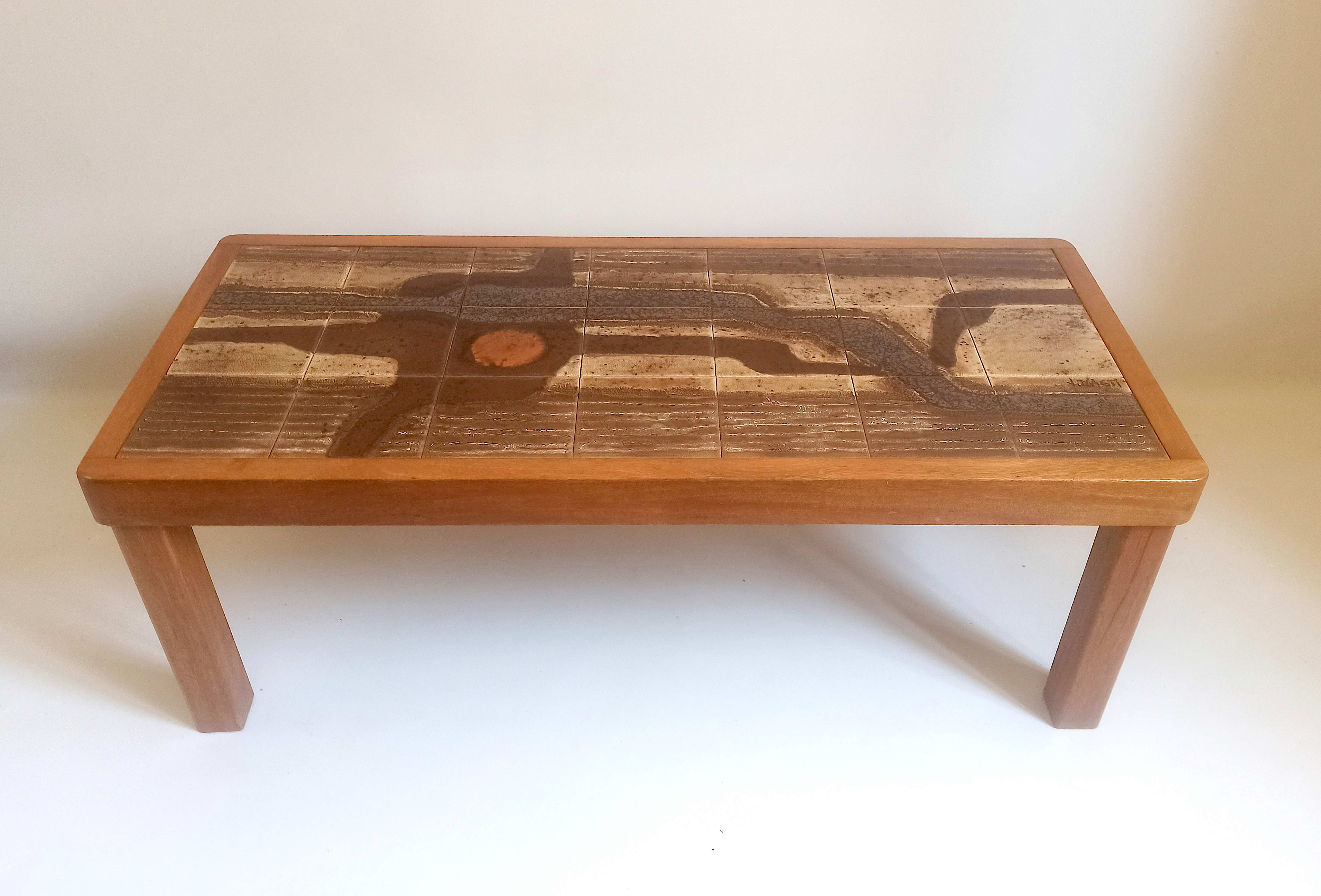 Ceramic coffee table Jean D'Asti 60s