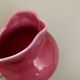 Small old pink ceramic pitcher or milk jug from Vallauris
