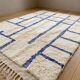 Traditional handmade pure wool Berber rug 2/3 m
