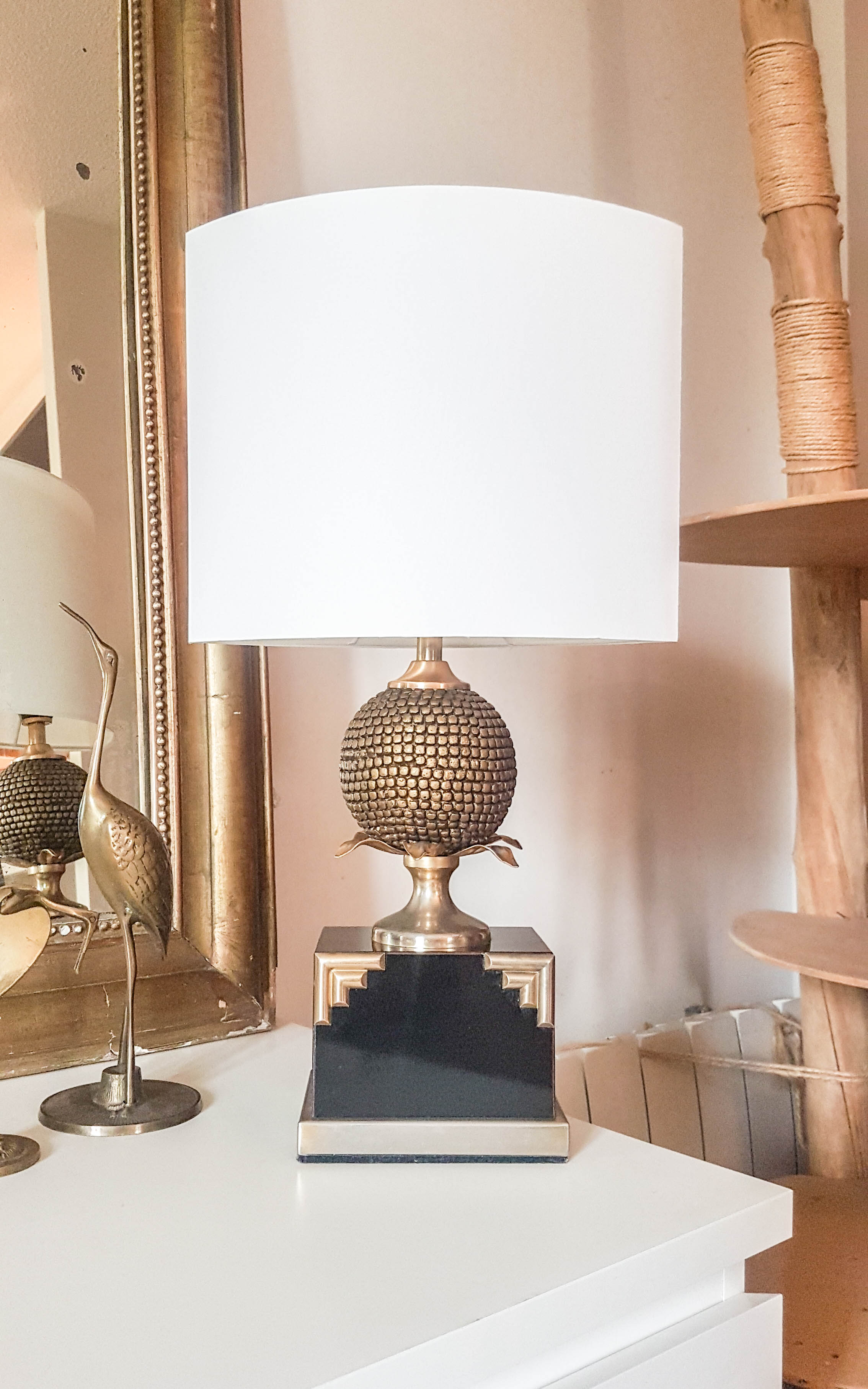 Lampe de bureau "pieds ananas" 1960