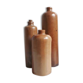 Lot of old sandstone bottles