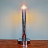 Tubular chrome metal table lamp, 1970s